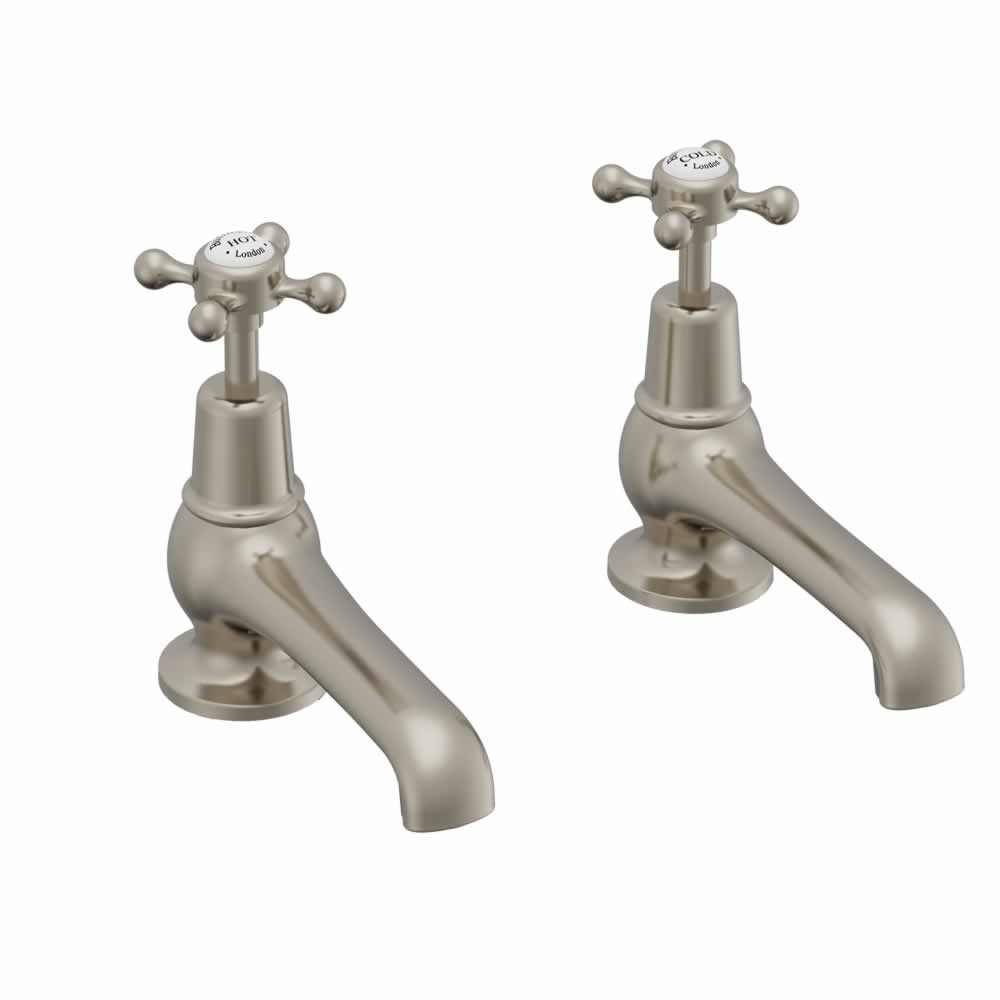 Claremont basin taps 5" brushed nickel